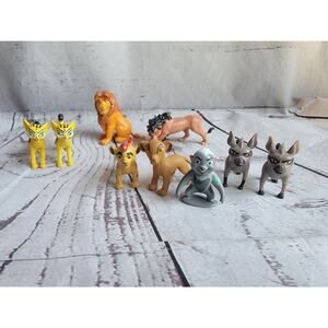 Mixed Lot Of Disney Lion King Lion Guard Figures 9 Figures Cake Toppers